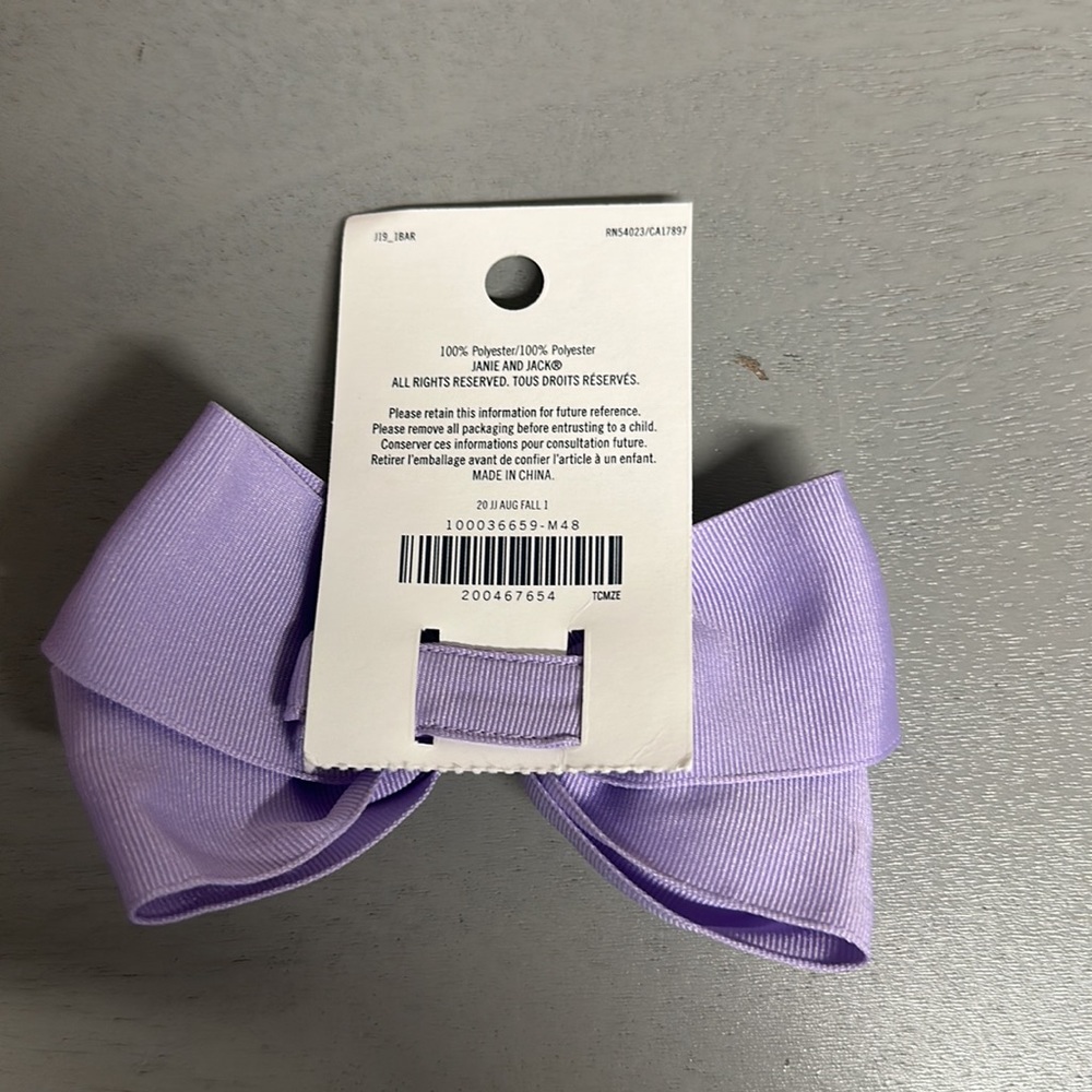 Janie & Jack Bow Clip - Picture 2 of 2